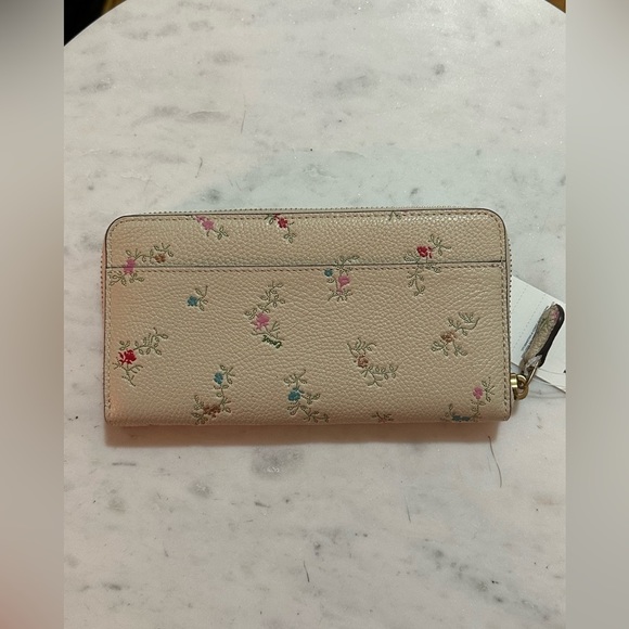 Coach zip wallet with floral print - Picture 2 of 3